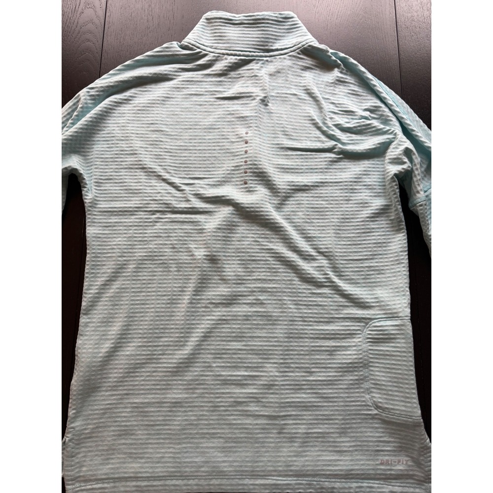 Nike Running Womens Mock Neck Zip Up Track Jacket‎ XS Aqua Dri-FIT Training - Picture 13 of 16
